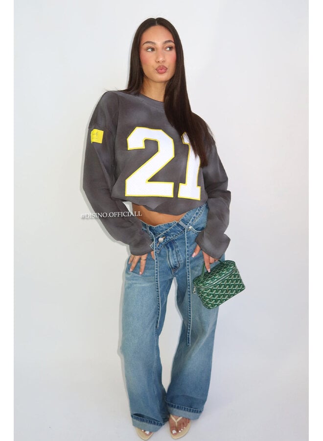 WASHED GREY - '21 LONGSLEEVE' - OVERSIZED PRIORITY LONGSLEEVE JERSEY