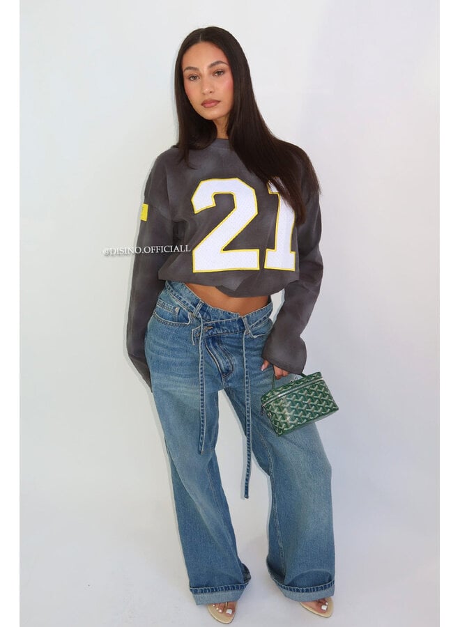 WASHED GREY - '21 LONGSLEEVE' - OVERSIZED PRIORITY LONGSLEEVE JERSEY