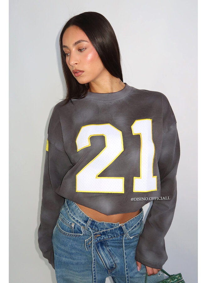 WASHED GREY - '21 LONGSLEEVE' - OVERSIZED PRIORITY LONGSLEEVE JERSEY