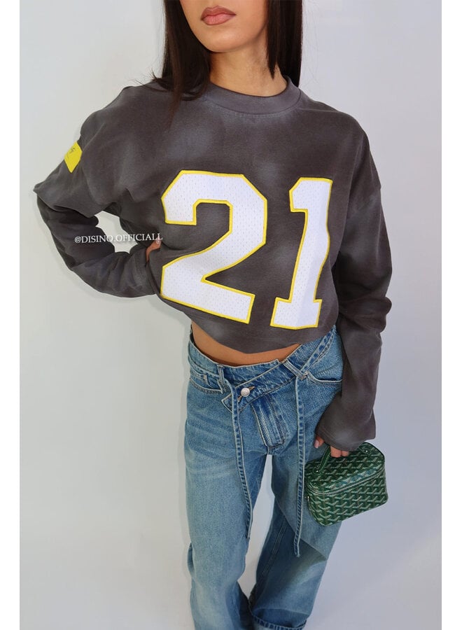 WASHED GREY - '21 LONGSLEEVE' - OVERSIZED PRIORITY LONGSLEEVE JERSEY