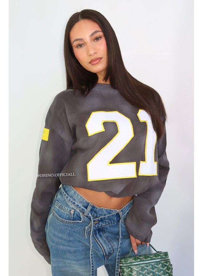 WASHED GREY - '21 LONGSLEEVE' - OVERSIZED PRIORITY LONGSLEEVE JERSEY