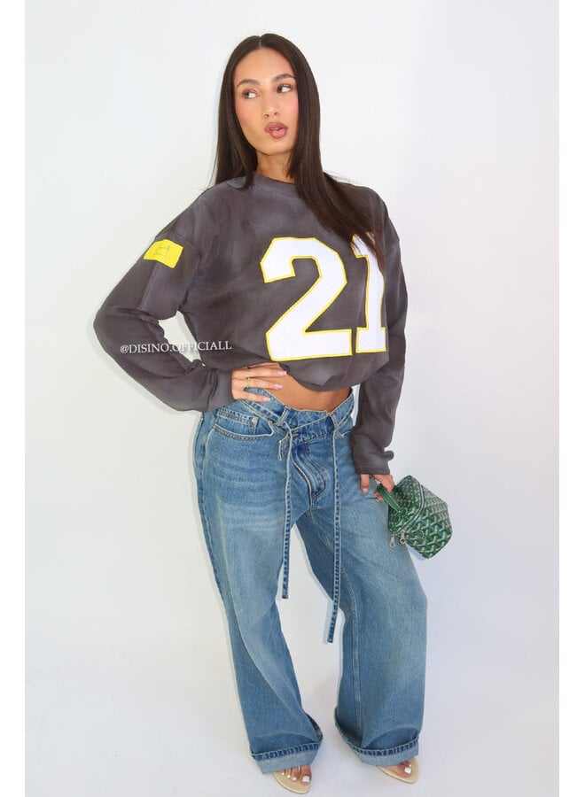WASHED GREY - '21 LONGSLEEVE' - OVERSIZED PRIORITY LONGSLEEVE JERSEY