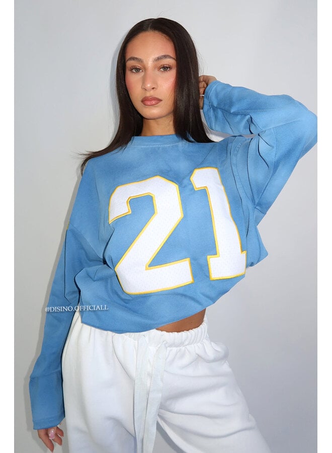 WASHED BLUE - '21 LONGSLEEVE' - OVERSIZED PRIORITY LONGSLEEVE JERSEY