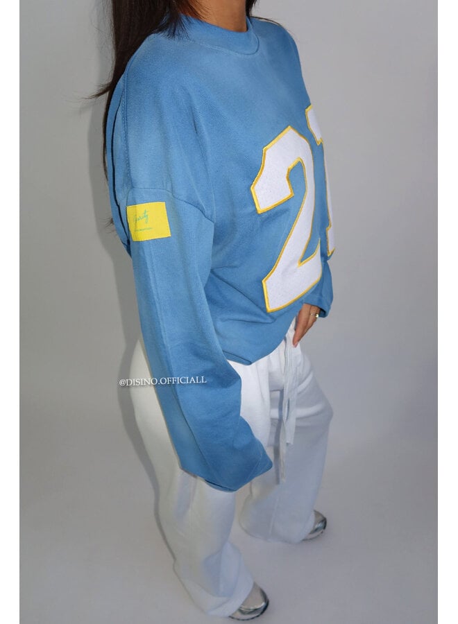 WASHED BLUE - '21 LONGSLEEVE' - OVERSIZED PRIORITY LONGSLEEVE JERSEY