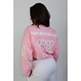 PINK - 'MONOGRAM LONGSLEEVE' - OVERSIZED PRIORITY LONGSLEEVE TEE