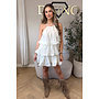 CREME - 'ROSALIA DRESS' - LAYERED RUFFLE DRESS
