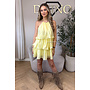 YELLOW - 'ROSALIA DRESS' - LAYERED RUFFLE DRESS