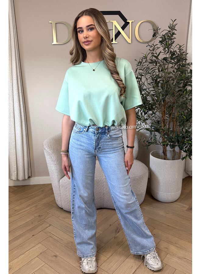 LIGHT BLUE - 'MIAMI JEANS' - PERFECT STRETCH HIGH WAIST JEANS