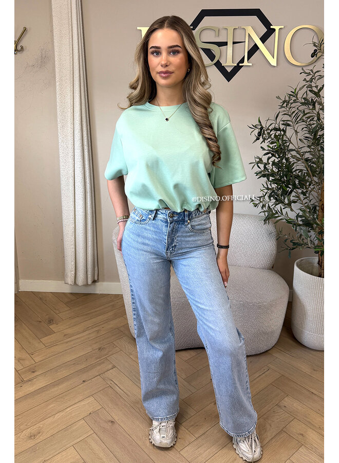 LIGHT BLUE - 'MIAMI JEANS' - PERFECT STRETCH HIGH WAIST JEANS