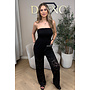 BLACK - 'ELIN V2 JUMPSUIT' - STRAPLESS LACE JUMPSUIT