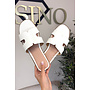 WHITE - 'H-SLIDERS' - DESIGNER INSPIRED SLIPPERS