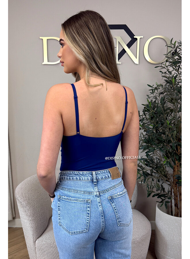 NAVY BLUE - 'NATHALIE BODYSUIT' - CLASSY SHAPING SEAMLESS BODYSUIT
