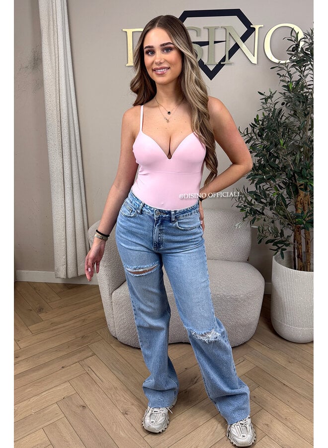 BUBBLEGUM PINK - 'NATHALIE BODYSUIT' - CLASSY SHAPING SEAMLESS BODYSUIT