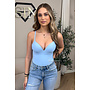 LIGHT BLUE - 'NATHALIE BODYSUIT' - CLASSY SHAPING SEAMLESS BODYSUIT