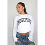 WHITE - 'INDECISIVE LONGSLEEVE' - OVERSIZED PRIORITY LONGSLEEVE TEE