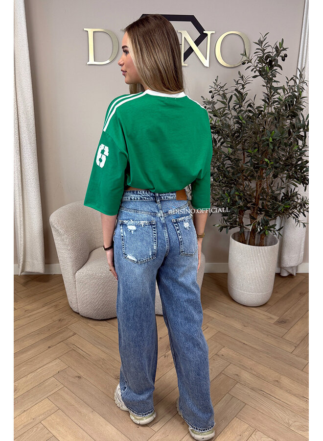 GREEN - 'SAINT TROPEZ JERSEY' - PREMIUM QUALITY OVERSIZED JERSEY