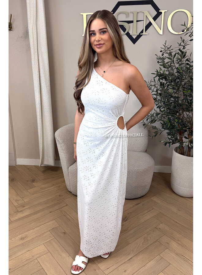 WHITE - 'ROSALYN DRESS' - CROCHET LACE SUMMER DRESS