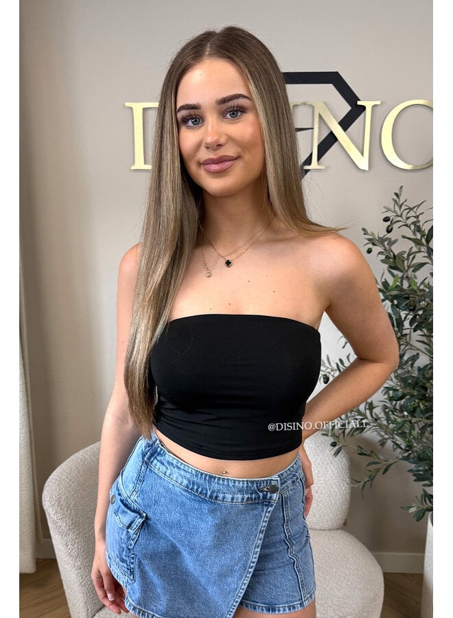 BLACK - 'BIBI V2' - PREMIUM QUALITY BANDEAU TOP