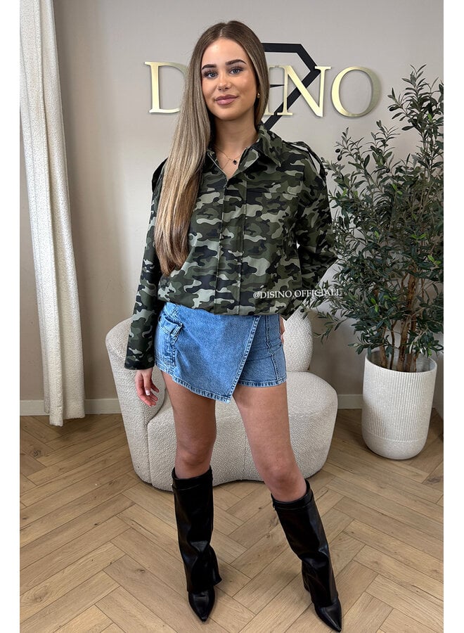 CAMO - 'MADDY JACKET' - CAMO BOMBER JACKET