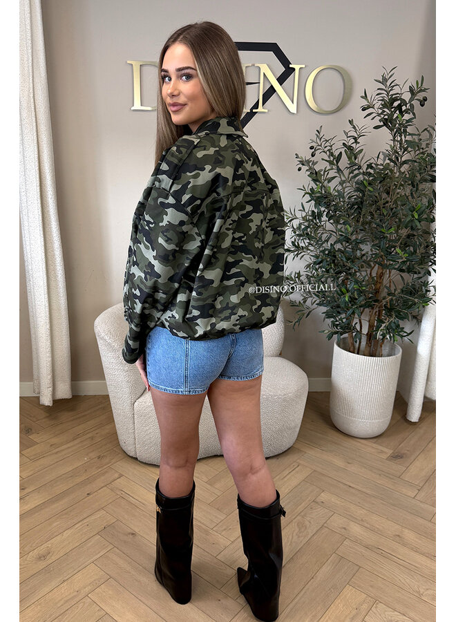 CAMO - 'MADDY JACKET' - CAMO BOMBER JACKET