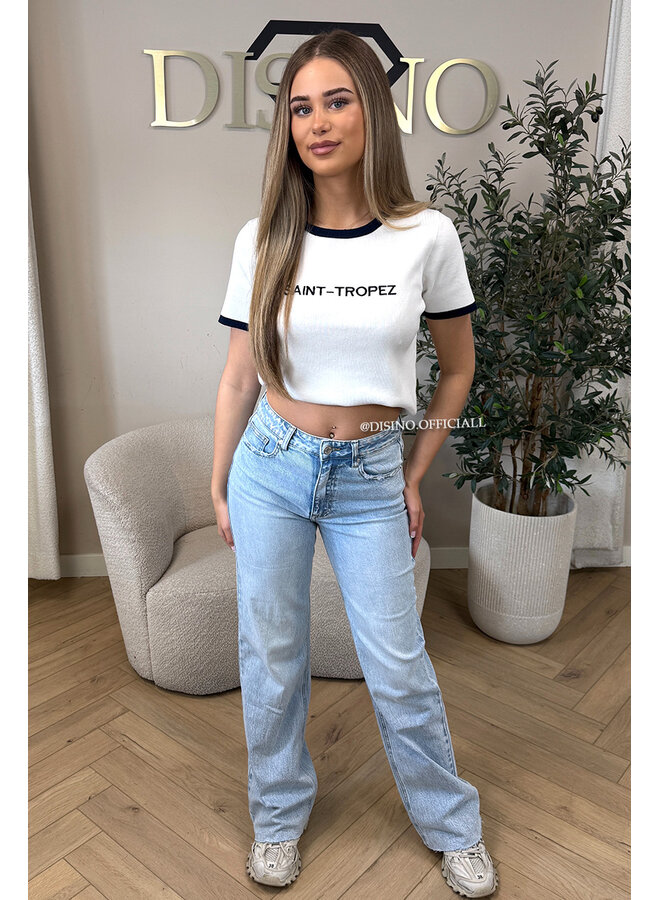 WHITE - 'SAINT TROPEZ TOP' - KNITTED TOP