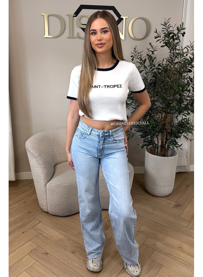 WHITE - 'SAINT TROPEZ TOP' - KNITTED TOP