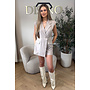 BEIGE - 'ISABEAU PLAYSUIT' - CLASSY BLAZER PLAYSUIT