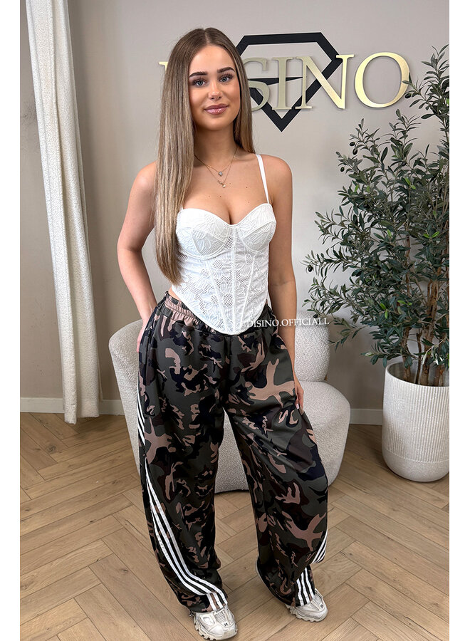 WHITE - 'VIVE CORSET' - LACE CORSET TOP