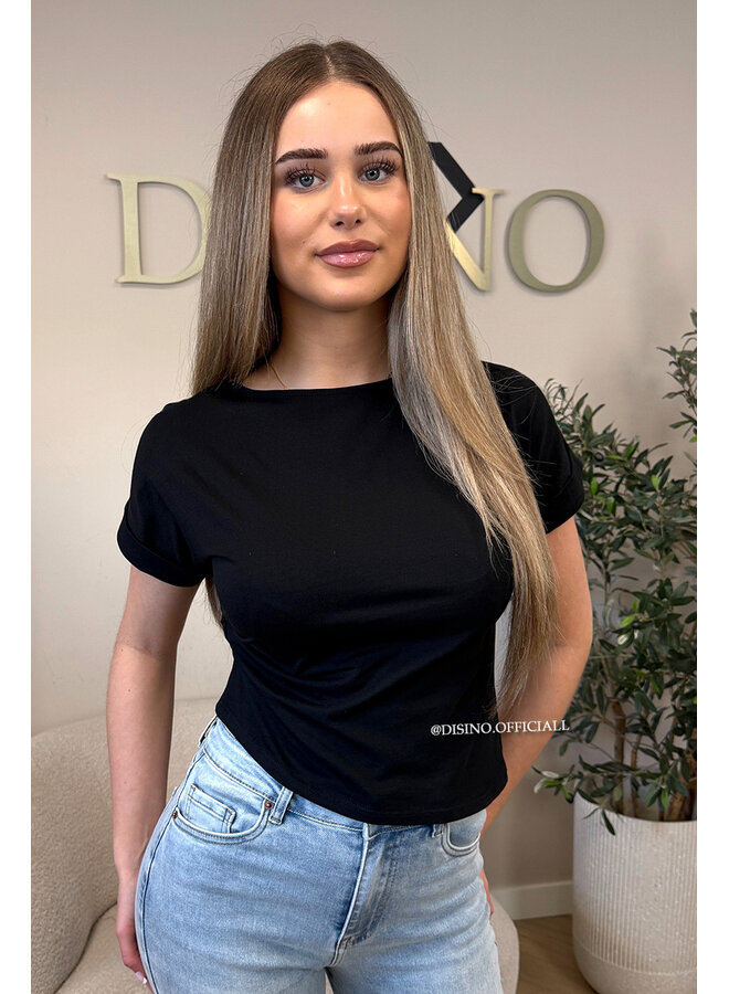 BLACK - 'DANA TOP' - SNATCH BASIC TEE