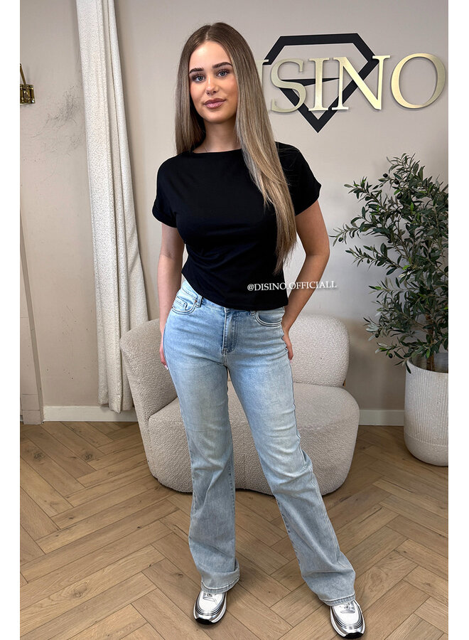 BLACK - 'DANA TOP' - SNATCH BASIC TEE