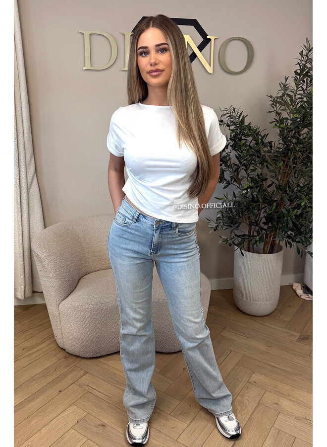 WHITE - 'DANA TOP' - SNATCH BASIC TEE