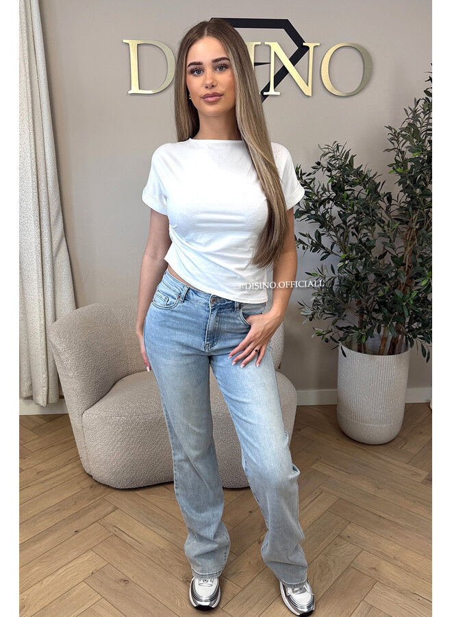 WHITE - 'DANA TOP' - SNATCH BASIC TEE