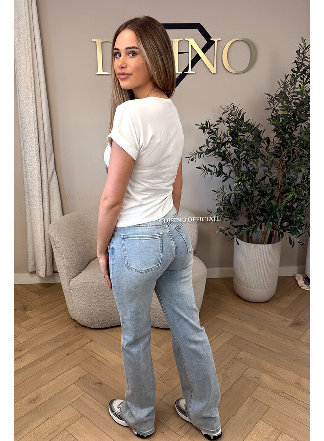 WHITE - 'DANA TOP' - SNATCH BASIC TEE