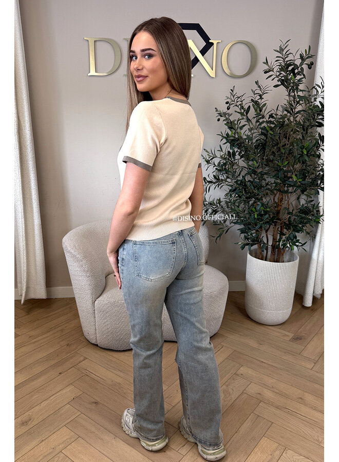 DIRTY WASH - 'CALIFORNIA JEANS' - PERFECT FIT STRETCH HIGH WAIST STRAIGHT LEG JEANS