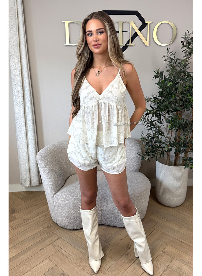 ECRU - 'NOLA FESTIVAL SET' - EXCLUSIVE SEQUIN TOP + SHORT SET
