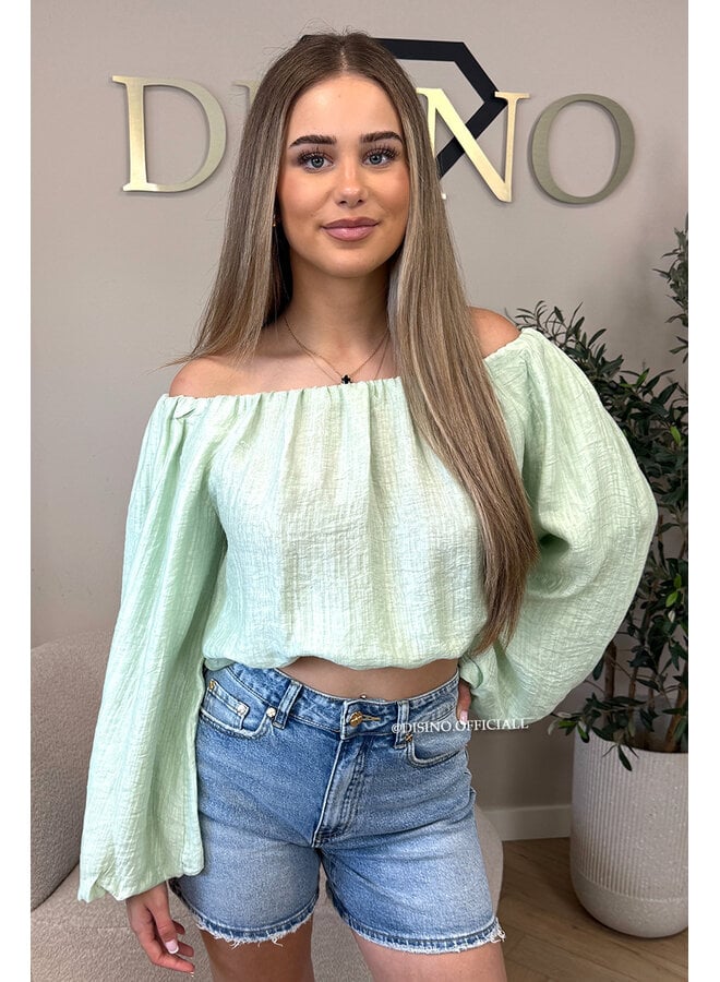 MINTGREEN - 'SERRA TOP' - OFF SHOULDER SUMMER TOP