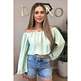 MINTGREEN - 'SERRA TOP' - OFF SHOULDER SUMMER TOP