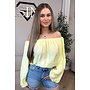 YELLOW - 'SERRA TOP' - OFF SHOULDER SUMMER TOP