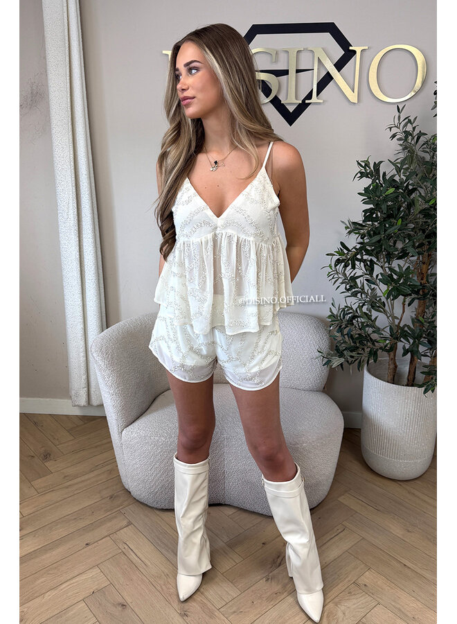 ECRU - 'NOLA FESTIVAL SET' - EXCLUSIVE SEQUIN TOP + SHORT SET