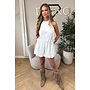 WHITE - 'ESTELLE PLAYSUIT' - CROCHET LACE PLAYSUIT