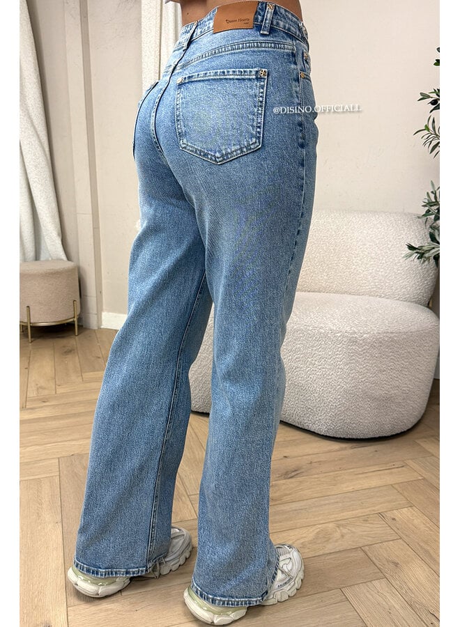 BLUE - 'MIAMI JEANS' - PERFECT STRETCH HIGH WAIST JEANS