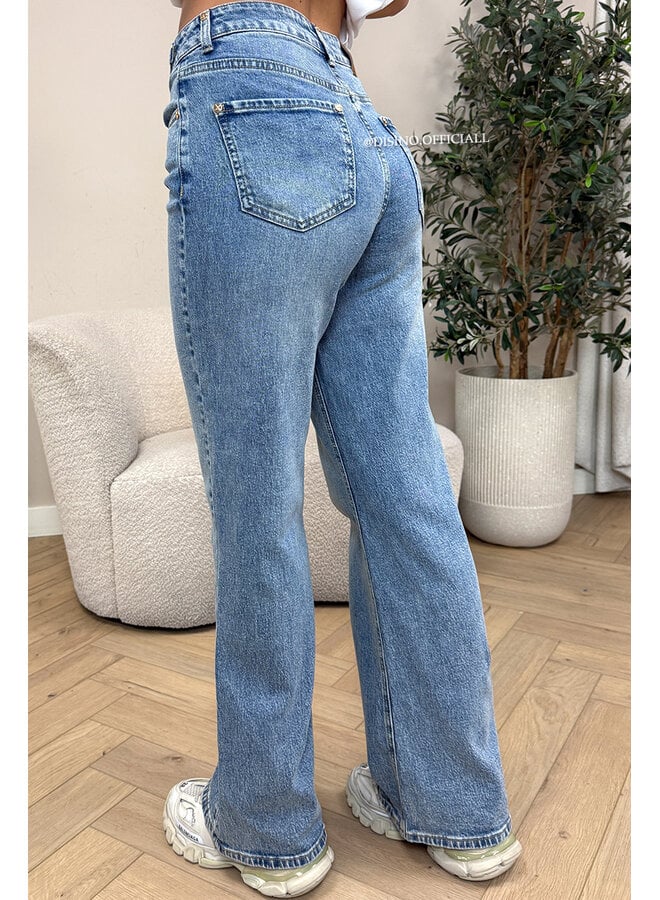 BLUE - 'MIAMI JEANS' - PERFECT STRETCH HIGH WAIST JEANS