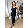 BLACK - 'AVA V2 DRESS' - CLASSY CROCHET SPLIT SUMMER DRESS
