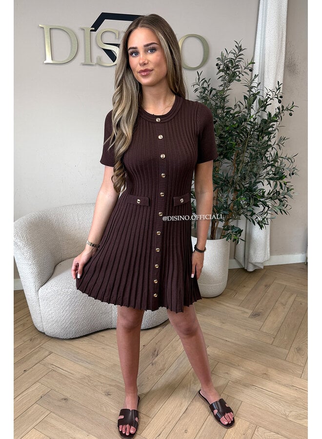 CHOCO - 'SANDRA DRESS' - CLASSY INSPIRED A-LINE DRESS