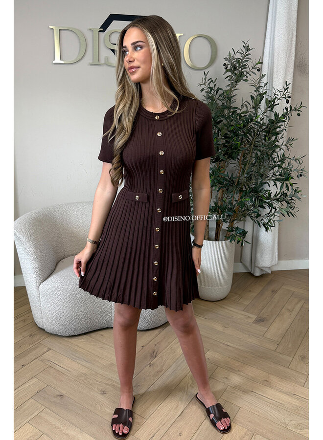 CHOCO - 'SANDRA DRESS' - CLASSY INSPIRED A-LINE DRESS