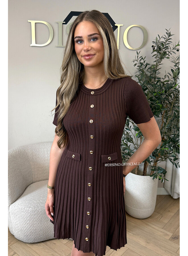 CHOCO - 'SANDRA DRESS' - CLASSY INSPIRED A-LINE DRESS