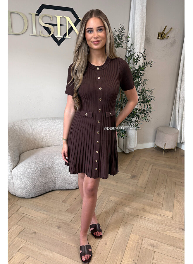 CHOCO - 'SANDRA DRESS' - CLASSY INSPIRED A-LINE DRESS