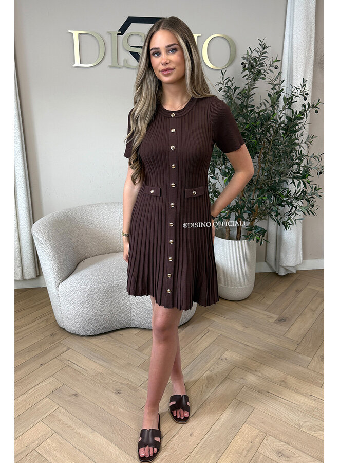 CHOCO - 'SANDRA DRESS' - CLASSY INSPIRED A-LINE DRESS