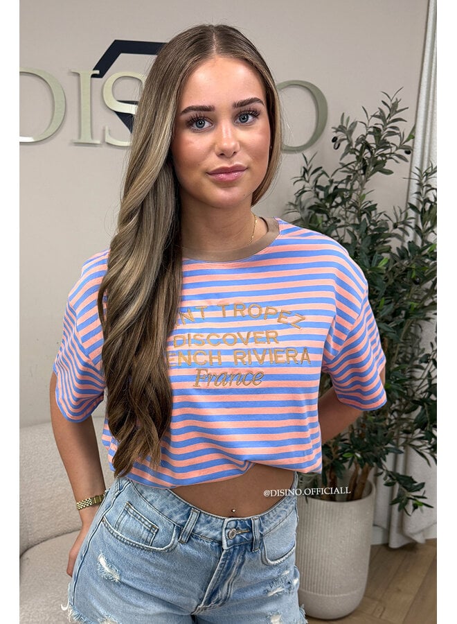 BEIGE - SAINT TROPEZ STRIPED TEE