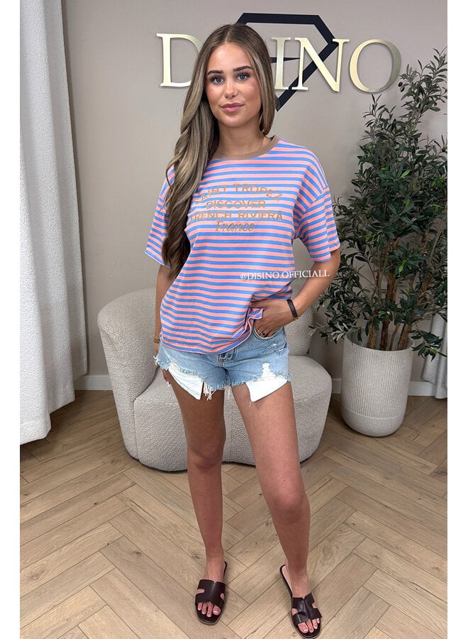 BEIGE - SAINT TROPEZ STRIPED TEE